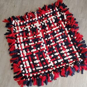 Red, White, and Blue Recycled Tshirt Woven Door Mat